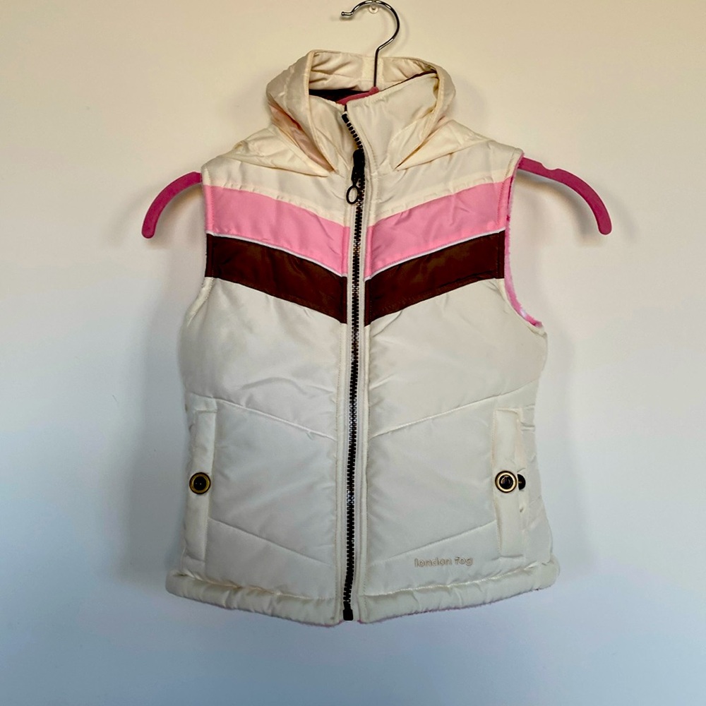 London Fog girls hooded warm puffer